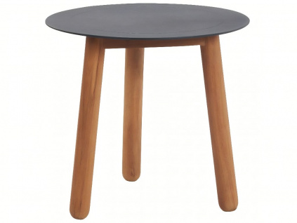 Antracitový hliníkový zahradní odkládací stolek No.118 Mindo 50 cm