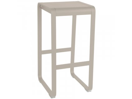 Muškátově šedá hliníková zahradní barová židle Bellevie 75 cm