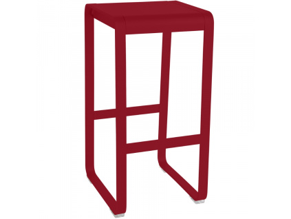 Červená hliníková zahradní barová židle Bellevie 75 cm
