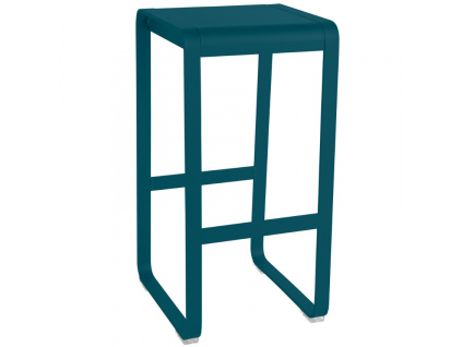 Modrá hliníková zahradní barová židle Bellevie 75 cm