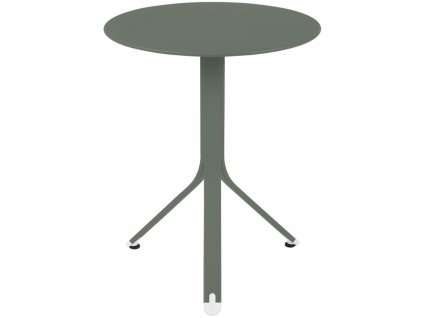 Šedozelený kovový stůl Fermob Rest'O Ø 60 cm