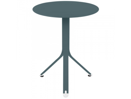 Šedý kovový stůl Fermob Rest'O Ø 60 cm