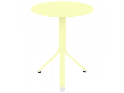 Citronově žlutá kovový stůl Fermob Rest'O Ø 60 cm