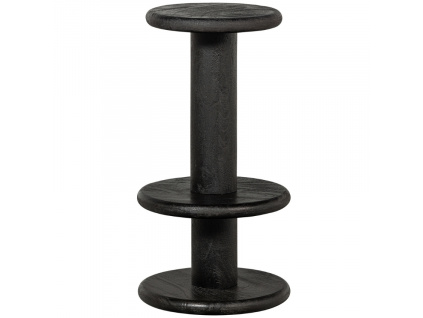 Černá dřevěná barová židle Nuada 40 cm
