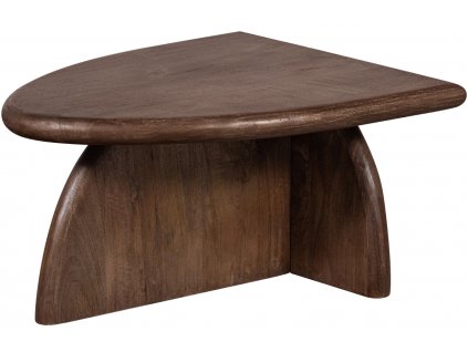 Hnědý dřevěný odkládací stolek Manas 60 x 50 cm