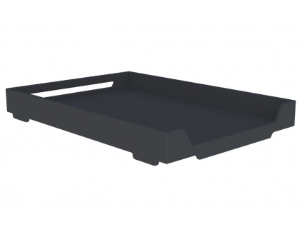 Černá lakovaná nástavba pro přebalovací pult Leo 54,5 x 77,4 cm