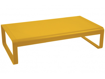Žlutý hliníkový zahradní konferenční stolek Fermob Bellevie 138 x 80 cm