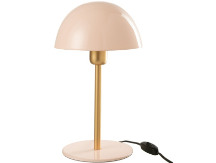 Růžová kovová stolní lampa J-Line Nontle