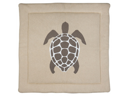 Béžová hrací deka Quax Turtle 100 x 100 cm