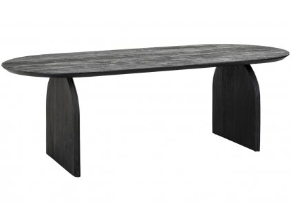 Černý dřevěný jídelní stůl Richmond Hudson 235 x 100 cm