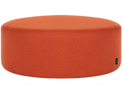 Oranžový vlněný puf Folk 70 cm