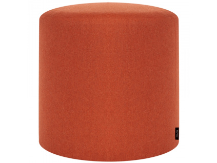 Oranžový vlněný puf Folk 40 cm