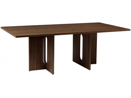 Tmavě hnědý dubový jídelní stůl AUDO ANDROGYNE 210 x 109 cm