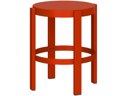 Červená kovová stolička Doon 45 cm