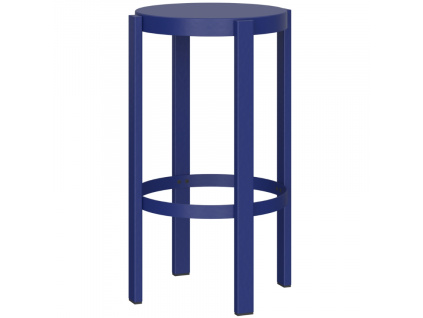Modrá kovová barová židle Doon 65 cm