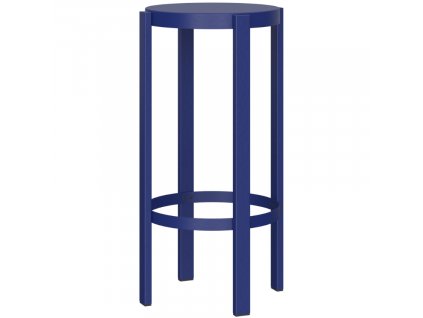 Modrá kovová barová židle Doon 75 cm