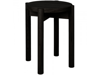 Černá dubová stolička Hopp 45 cm