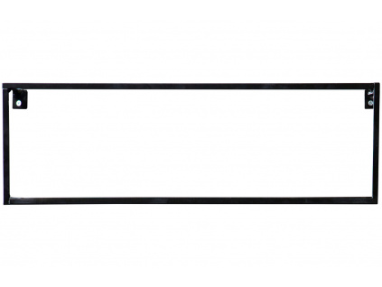 Černá kovová nástěnná police Mirtl 50 cm