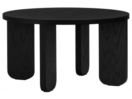 Černý dubový konferenční stolek Kuvu 75 cm