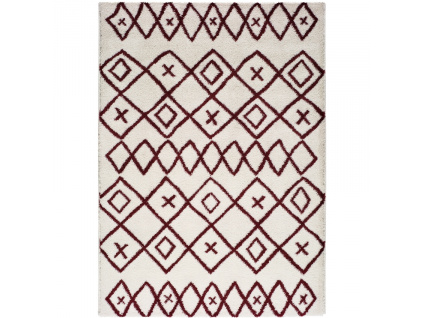 Bílo-červený koberec Universal Ariana II. 80 x 150 cm