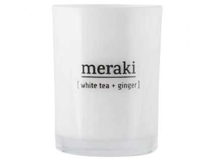 Sójová vonná svíčka Meraki White Tea & Ginger