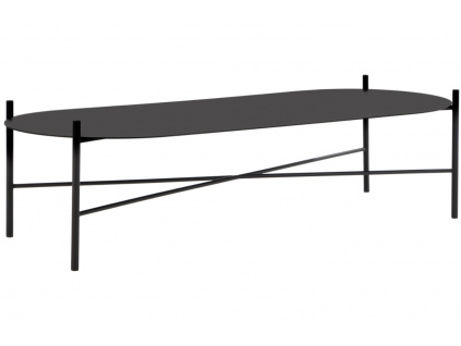 Černý kovový konferenční stolek Toglan 115 x 50 cm