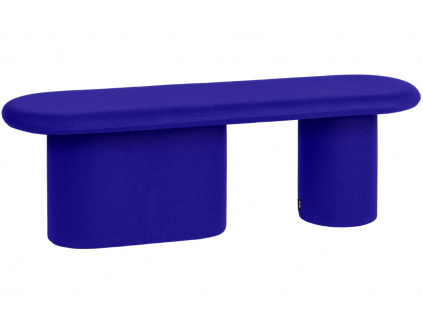 Modrá vlněná lavice Rull 130 cm