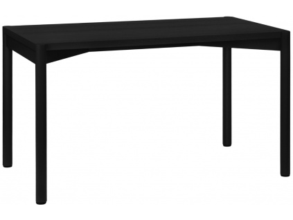 Černý dubový jídelní stůl Yami 130 x 75 cm