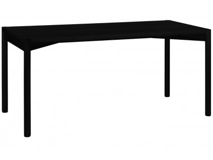 Černý dubový jídelní stůl Yami 160 x 75 cm