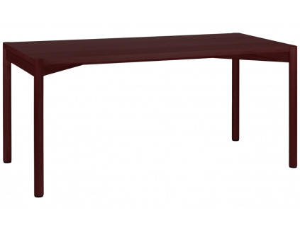 Fialový dubový jídelní stůl Yami 160 x 75 cm
