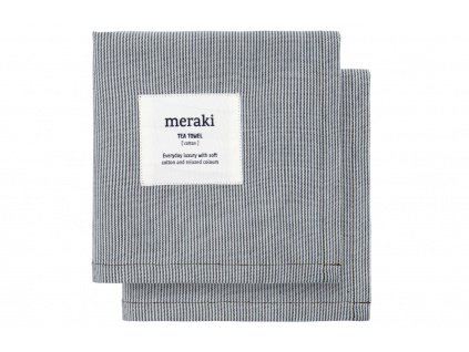 Sada bavlněných šedých utěrek Meraki Verum 30 x 30 cm