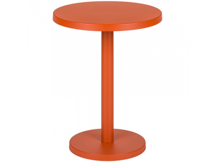 Oranžový kovový odkládací stolek Odo 44 cm