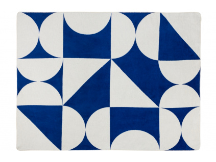 Béžovo-modrý pléd Tul 200 x 150 cm