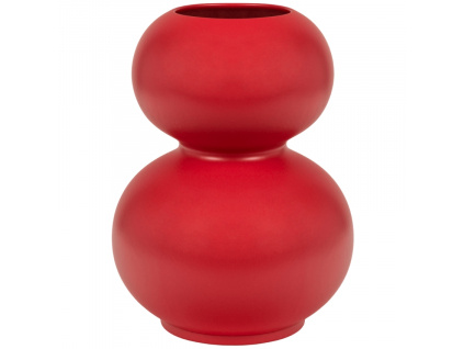 Červená keramická váza Tuga 30 cm