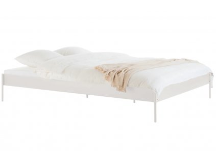 Béžová kovová dvoulůžková postel Eton 180 x 200 cm