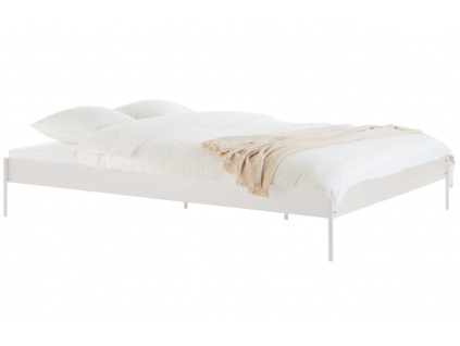 Béžová kovová dvoulůžková postel Eton 140 x 200 cm