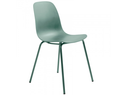 Zelená plastová jídelní židle Unique Furniture Whitby