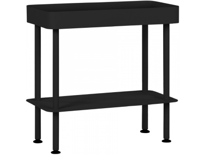 Černý kovový odkládací stolek Nolle 60 x 30 cm