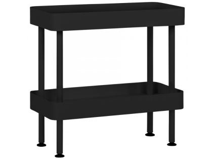 Černý kovový odkládací stolek Nolle II. 60 x 30 cm