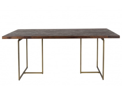 Hnědý dřevěný jídelní stůl DUTCHBONE Class 180 x 90 cm