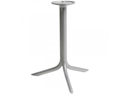 Stříbrná hliníková stolová podnož Break 72 cm