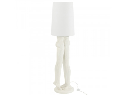 Bílá stojací lampa J-line Couple 155,5 cm