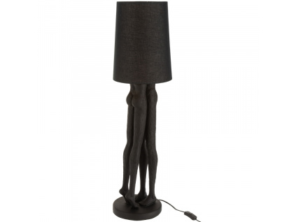 Černá stojací lampa J-line Couple 89,5 cm