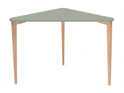 Zelený lakovaný rohový pracovní stůl RAGABA NAJA 114 x 61 cm