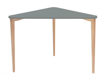 Šedý lakovaný rohový pracovní stůl RAGABA NAJA 114 x 61 cm
