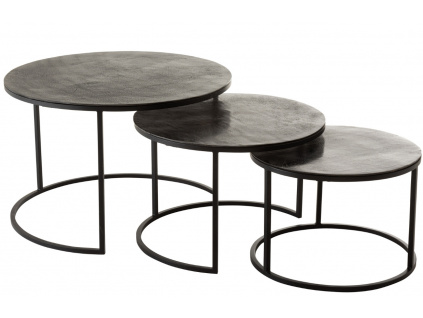 Set tří černých kovových konferenčních stolků J-line Hugle 75,5/59/50 cmBez názvu (1309 × 848 px)
