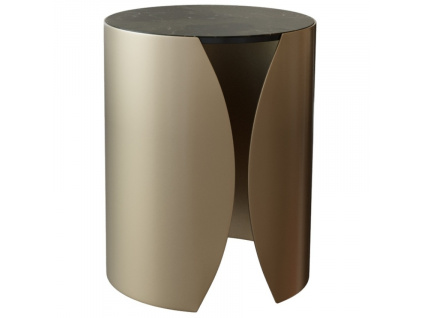 Hnědý keramický odkládací stolek Miotto Arona 40 cm