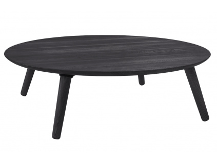 Tmavě šedý dřevěný konferenční stolek RAGABA CONTRAST SLICE 100 cm