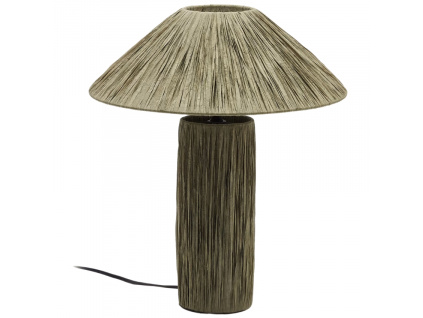 Zelená stolní lampa Kave Home Samse