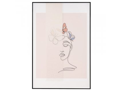 Abstraktní obraz Somcasa Woman Butterfly 120 x 80 cm